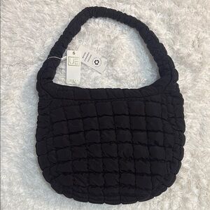 Urban Expressions Black Quilted Hobo Bag (NWT!)